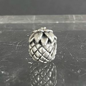 Pandora Pineapple Sterling Silver Charm Retired 925 ALE